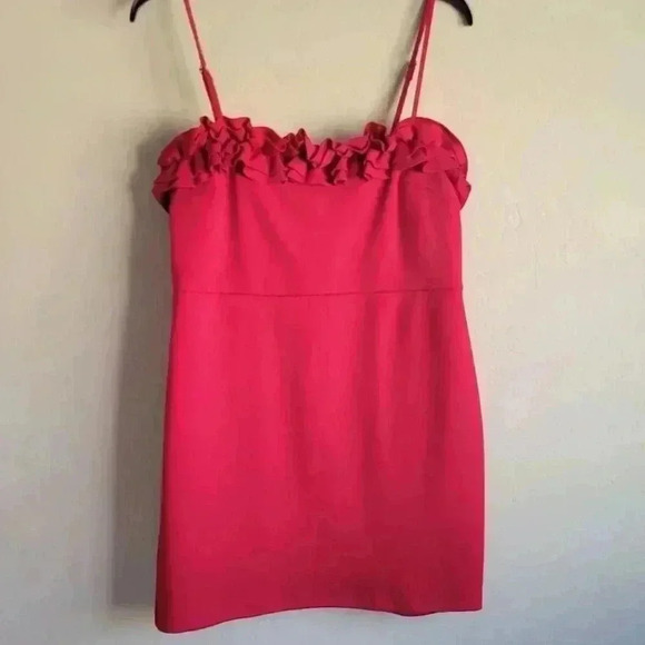 Forever 21 ruffle top mini dress sleeveless size large - Picture 1 of 8